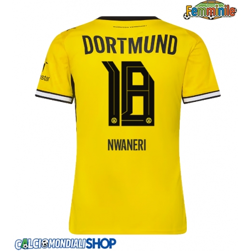 Maglie da calcio Borussia Dortmund Ethan Nwaneri #18 Prima Maglia Femminile 2026-27 Manica Corta